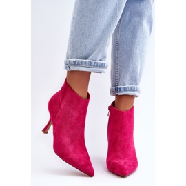 WS1 Botas Mujer Tacón Fucsia Merisa Ante rosado 7