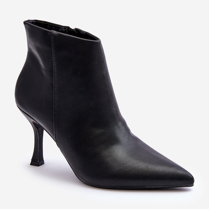 Botas Mujer Piel Tacón Alto Negro Merisa 1