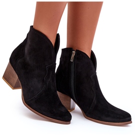 Lewski Shoes Botas Vaqueras Ante Leewski EV28 Negro 8