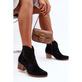Lewski Shoes Botas Vaqueras Ante Leewski EV28 Negro 5
