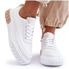 PG1 Zapatillas Clásicas Con Plataforma Blanco Y Beige Nannzie 9