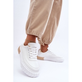 PG1 Zapatillas Clásicas Con Plataforma Blanco Y Beige Nannzie 8