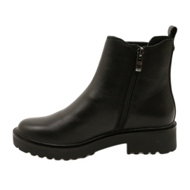 Caprice Botas de cuero para mujeres en el fondo de fondo más grueso 9-25419-41 022 Negro 2