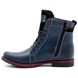 KENT Zapatos de invierno para hombre 237 azul marino 1