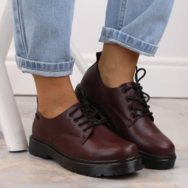 Zapatos Big Star W INT1569B burdeos rojo 3