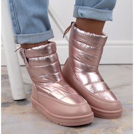 Botas de nieve metalizadas Big Star W INT1589C rosa rosado 3