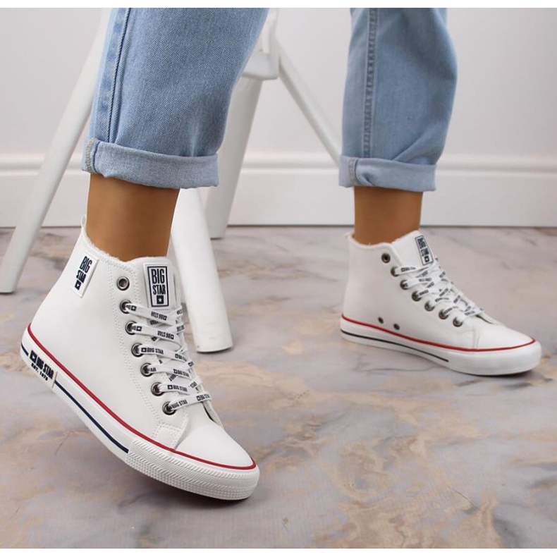 Big Star W INT1898A zapatillas con aislamiento blanco 2