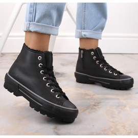 Zapatillas con aislamiento en la plataforma Big Star W INT1903C negro 2