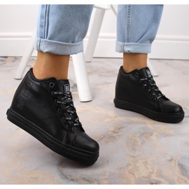 Deportivas negras mujer Cuña Big Star EE274127 negro 6