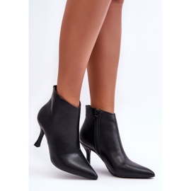 Botas Mujer Piel Tacón Alto Negro Merisa 6