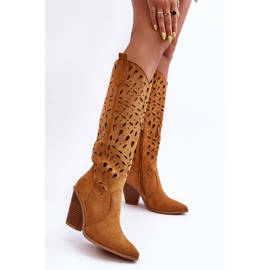 Botas Cowboy Caladas Ante Marrón Nisu 2
