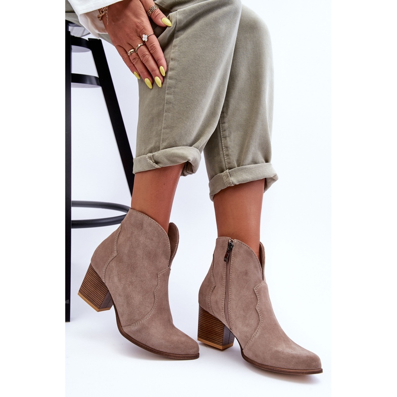 Lewski Shoes Botas Vaqueras Lewski EV28 Ante Beige 1