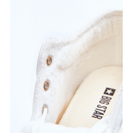 Mujer Wedge Leather Big Star Sneakers MM274002 Blanco 3