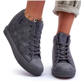 Sneakers Mujer Piel Cuña Big Star MM274005 Gris 12