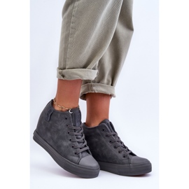 Sneakers Mujer Piel Cuña Big Star MM274005 Gris 5