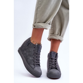 Sneakers Mujer Piel Cuña Big Star MM274005 Gris 6
