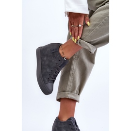 Sneakers Mujer Piel Cuña Big Star MM274005 Gris 8