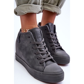 Sneakers Mujer Piel Cuña Big Star MM274005 Gris 9