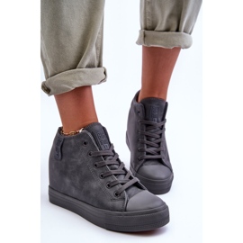 Sneakers Mujer Piel Cuña Big Star MM274005 Gris 11