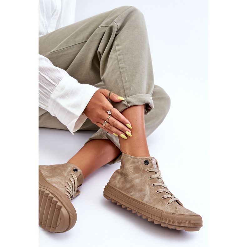 Zapatillas Mujer Big Star High Warm Beige GG274071 1