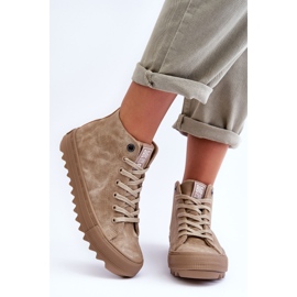 Zapatillas Mujer Big Star High Warm Beige GG274071 4