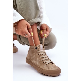 Zapatillas Mujer Big Star High Warm Beige GG274071 11