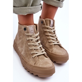 Zapatillas Mujer Big Star High Warm Beige GG274071 6