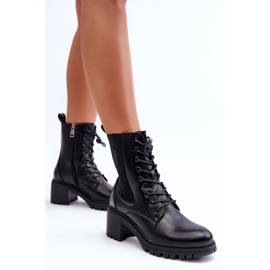 Vinceza Botas Mujer Piel Tacón Alto Negro Esnar 9