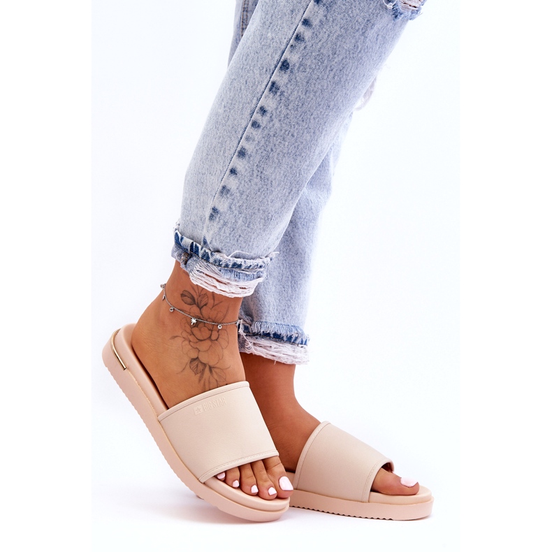 Pantuflas Mujer Plataforma Big Star LL274933 Beige 2