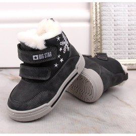 Botas de nieve botas de invierno para niños aisladas con velcro Big Star KK374191 negro 3