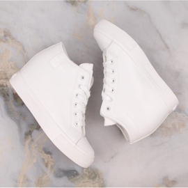 Zapatillas cuña mujer insuladas blancas Big Star MM274002 blanco 6