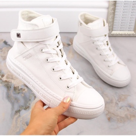 Deportivas insuladas con cordones y velcro blanco Big Star MM274006 5