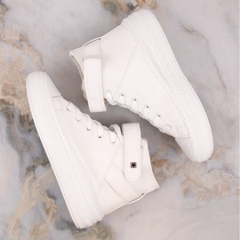 Deportivas insuladas con cordones y velcro blanco Big Star MM274006 7