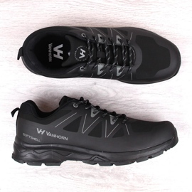 Potocki Zapatillas trekking softshell hombre negras Vanhorn negro 4