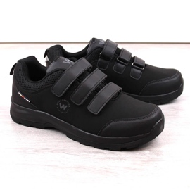 Negro Zapatillas de trekking de hombre softshell Vanhorn con velcros 2