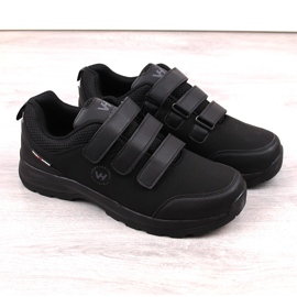 Negro Zapatillas de trekking de hombre softshell Vanhorn con velcros 3