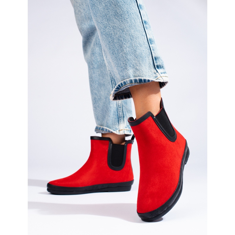 W. Potocki Botas de goma con aislamiento de ante rojas de Potocki rojo 1