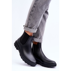 PG3 Botas de lluvia Helinca negro mate para mujer 2