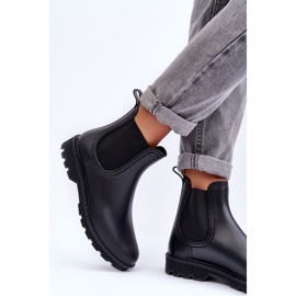 PG3 Botas de lluvia Helinca negro mate para mujer 6