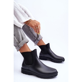 PG3 Botas de lluvia Helinca negro mate para mujer 8
