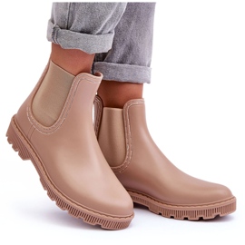 PG3 Botas De Agua Helinca Beige Mate De Mujer 8