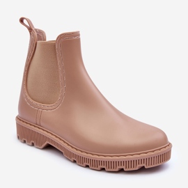 PG3 Botas De Agua Helinca Beige Mate De Mujer 1