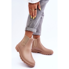 PG3 Botas De Agua Helinca Beige Mate De Mujer 3