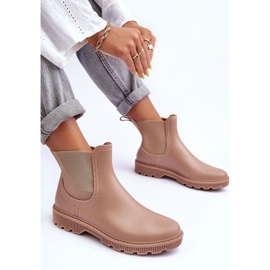 PG3 Botas De Agua Helinca Beige Mate De Mujer 6
