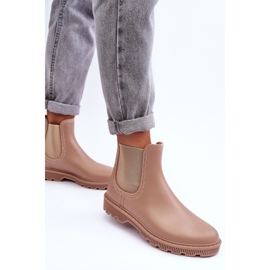 PG3 Botas De Agua Helinca Beige Mate De Mujer 5