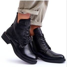 Vinceza Botas Worker Mujer Piel Negras Tedrick negro 9