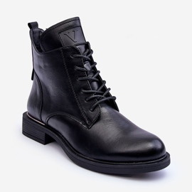 Vinceza Botas Worker Mujer Piel Negras Tedrick negro 1