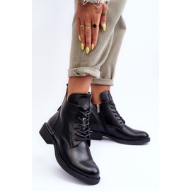 Vinceza Botas Worker Mujer Piel Negras Tedrick negro 3