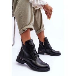 Vinceza Botas Worker Mujer Piel Negras Tedrick negro 8