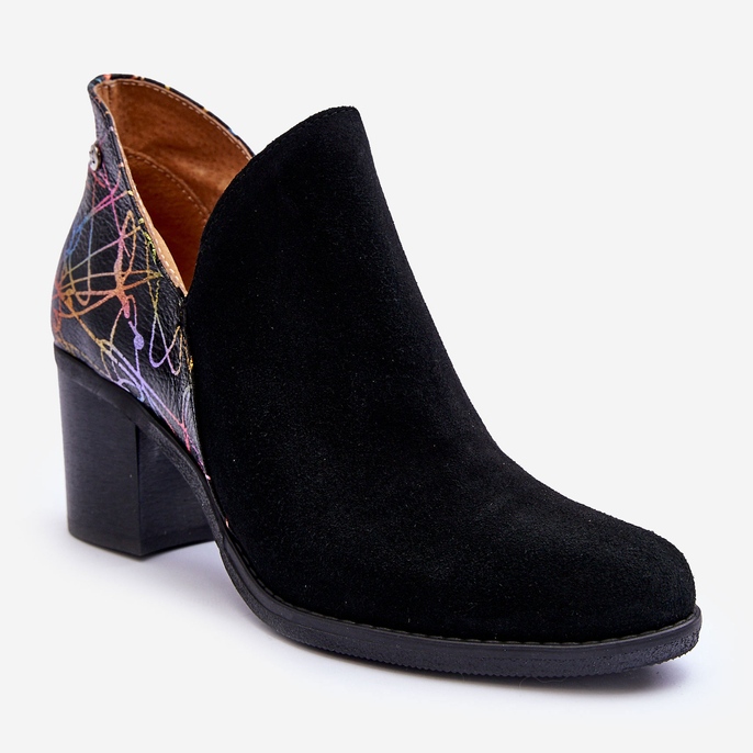 Botas De Mujer De Piel Con Tacón Maciejka 04492-99 Negro 1